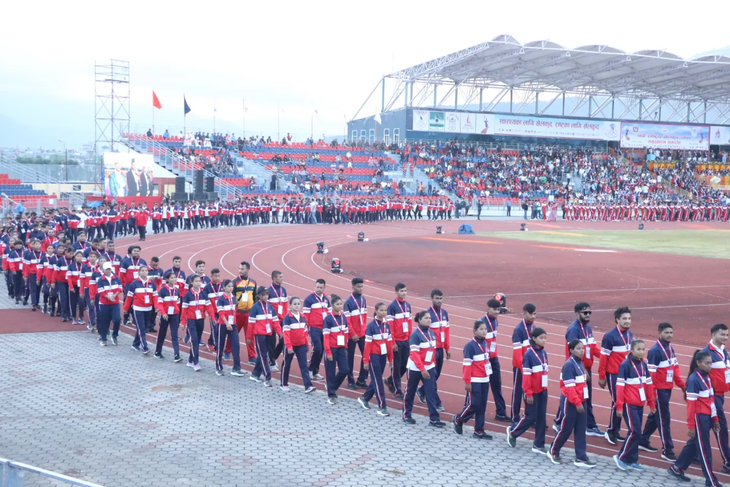 नवौँ राष्ट्रिय खेलकुदको समुद्घाटन, मार्चपाससहित विभिन्न सांस्कृतिक कार्यक्रम