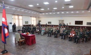 प्रधानमन्त्रीसँग भारत, भूटान र माल्दिभ्सका एनसिसी भ्रमण दलका प्रतिनिधिको शिष्टाचार भेट