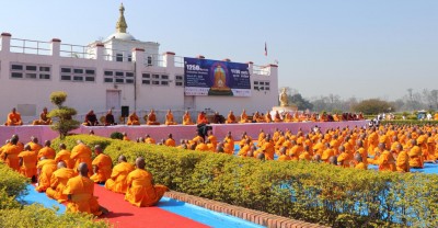 लुम्बिनीमा एकैपटक एक हजार दुई सय ५० अल्पकालीन भिक्षु