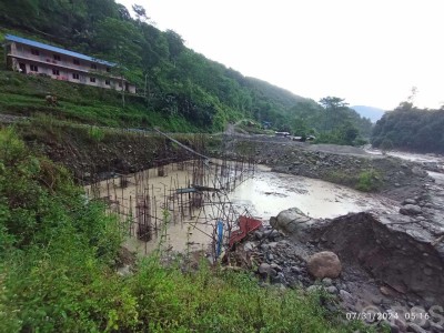 भोजपुरमा बाढीः जलविद्युत् आयोजनाका दुई मजदुर बेपत्ता