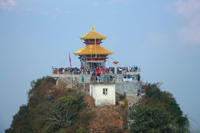 पहाडको चुचुरोमा भैरवी मन्दिर