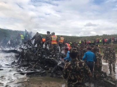 दुर्घटनाग्रस्त सौर्य एयरलाइन्सको जहाज दुर्घटनास्थलबाट १८ जनाको शव निकालियो