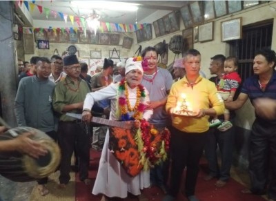 पेसागत हतियार प्रदर्शन गर्दै मनाइयो पाँय् न्ह्याकेगु जात्रा