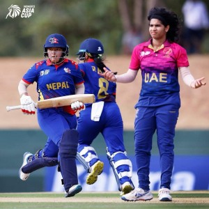 महिला एसिया कप क्रिकेट  : नेपालले युएईलाई हरायो