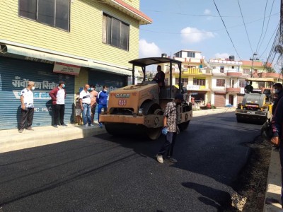 इमाडोल–लामाटार सडक विस्तार अन्तिम चरणमा