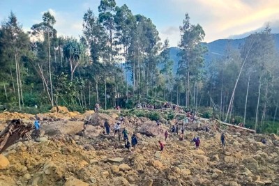 पपुवा न्युगिनीमा पहिरोमा परी करिब १०० जनाको मृत्यु भएको आशङ्का