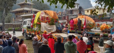 भारतको अयोध्यामा कालिगण्डकीको शिलाबाट रामको मूर्ति बनाईदै