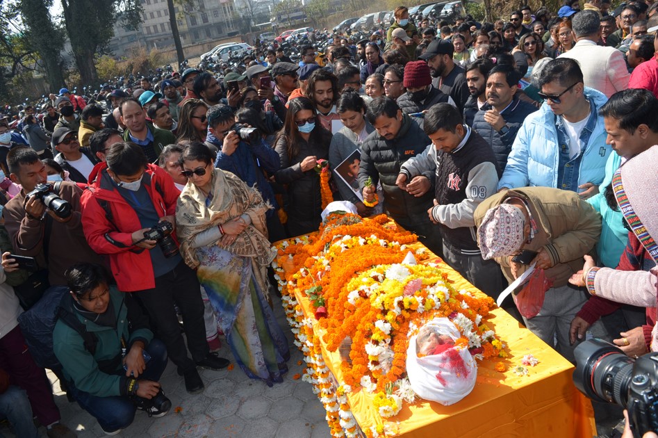 प्रतिष्ठानमा आचार्यको पार्थिव शरीर