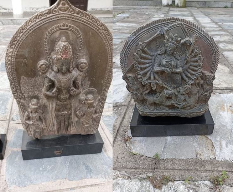 लण्डन र न्युयोर्कबाट फिर्ता ल्याइएको ११ औँ र १८ औँ शताब्दीका सूर्य र महिषासुर मर्दिनीको मूर्ति पदस्थापन गर्ने तयारी