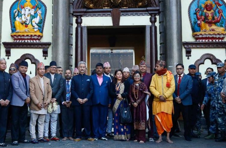 भारतीय विदेशमन्त्री जयशंकरले गरे पशुपतिनाथ मन्दिरको दर्शन