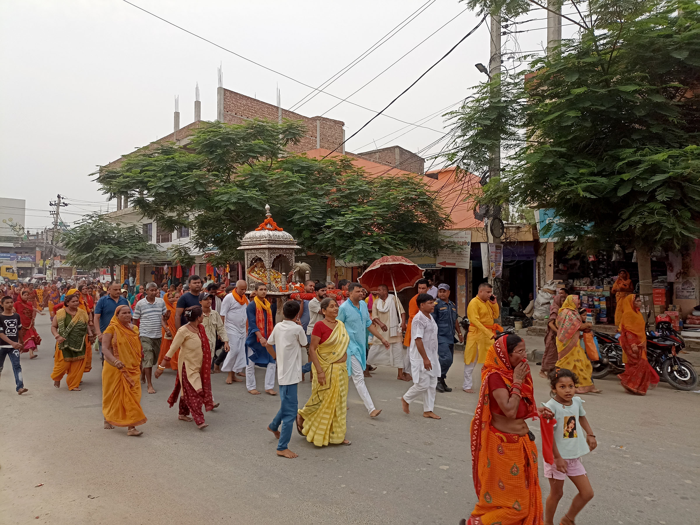 डोला नगर परिक्रमा गराइँदै