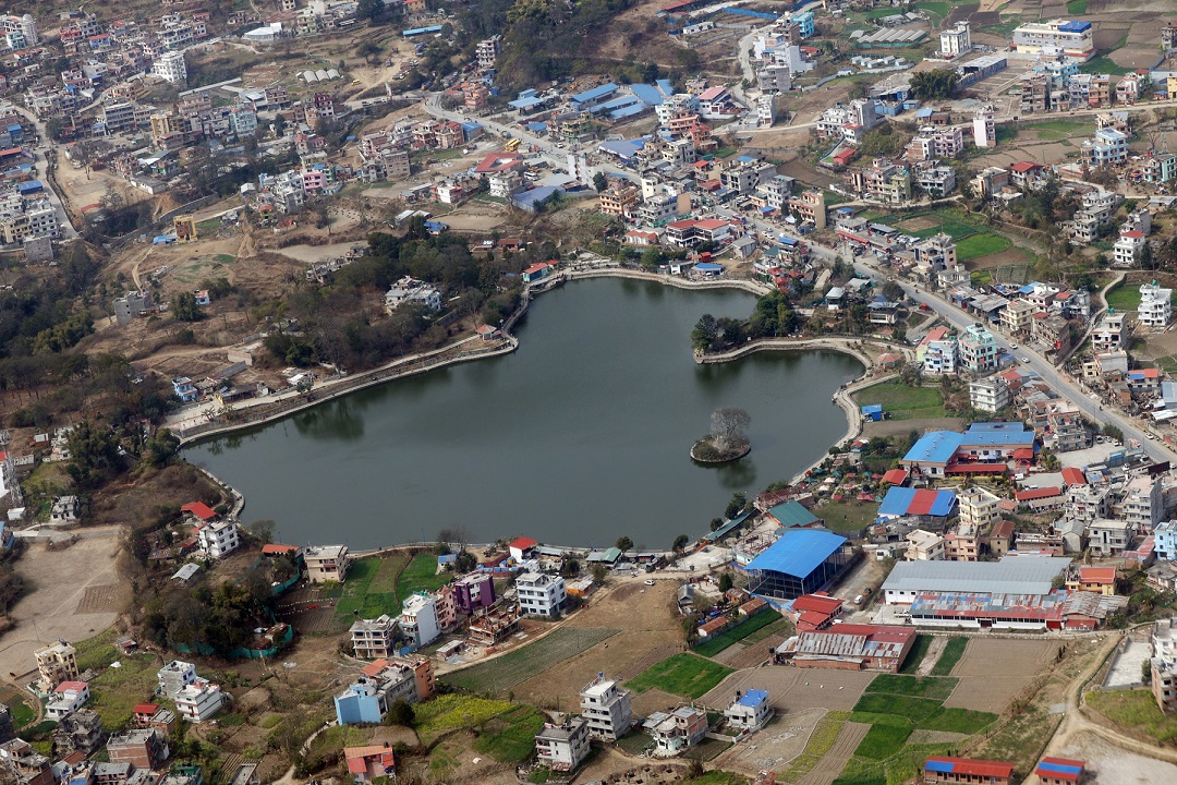 टौदहको आकाशबाट देखिएको दृश्य