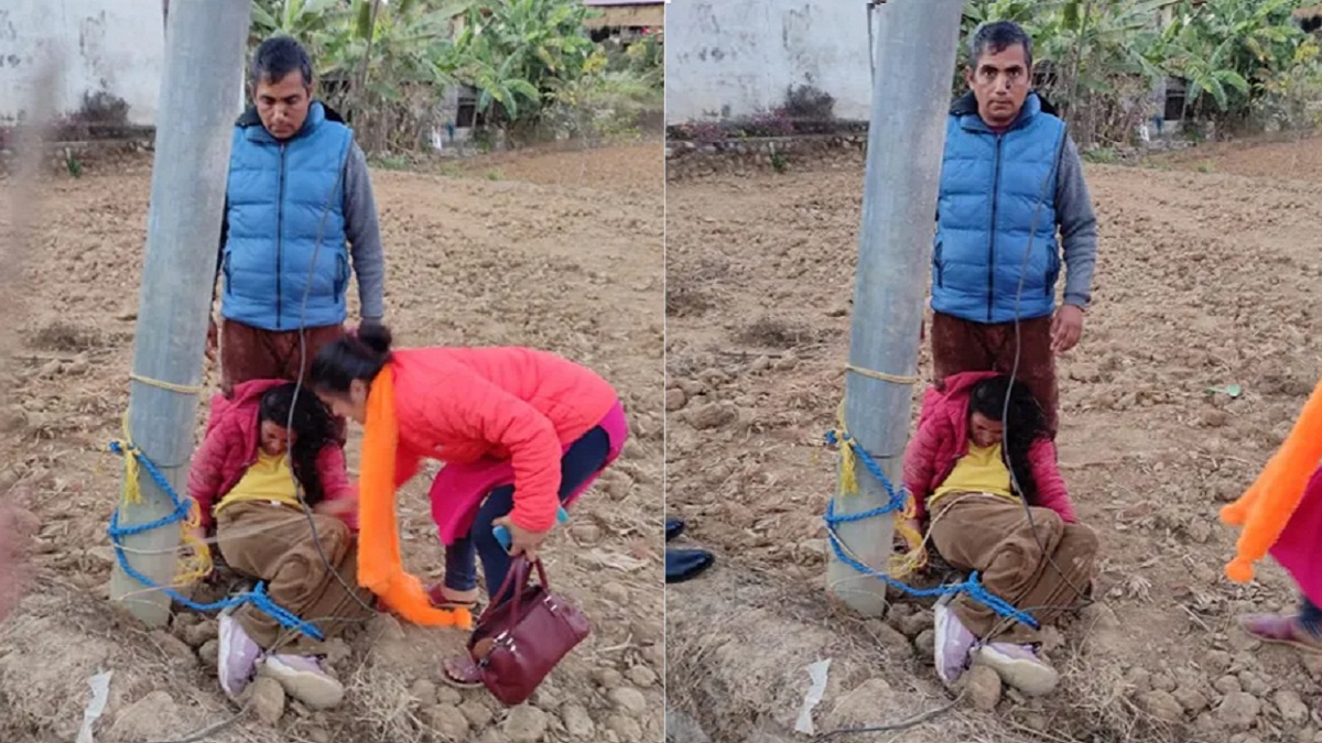 बिजुलीको पोलमा बाँधेर महिलामाथि निर्घात कुटपिट, श्रीमानसहित ७ जना पक्राउ