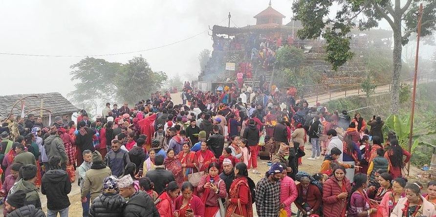 मङ्सिर अन्तिम मङ्गलबार थानीमाइमा ३८ फूलको डोली, पॉच हजार भक्तजन